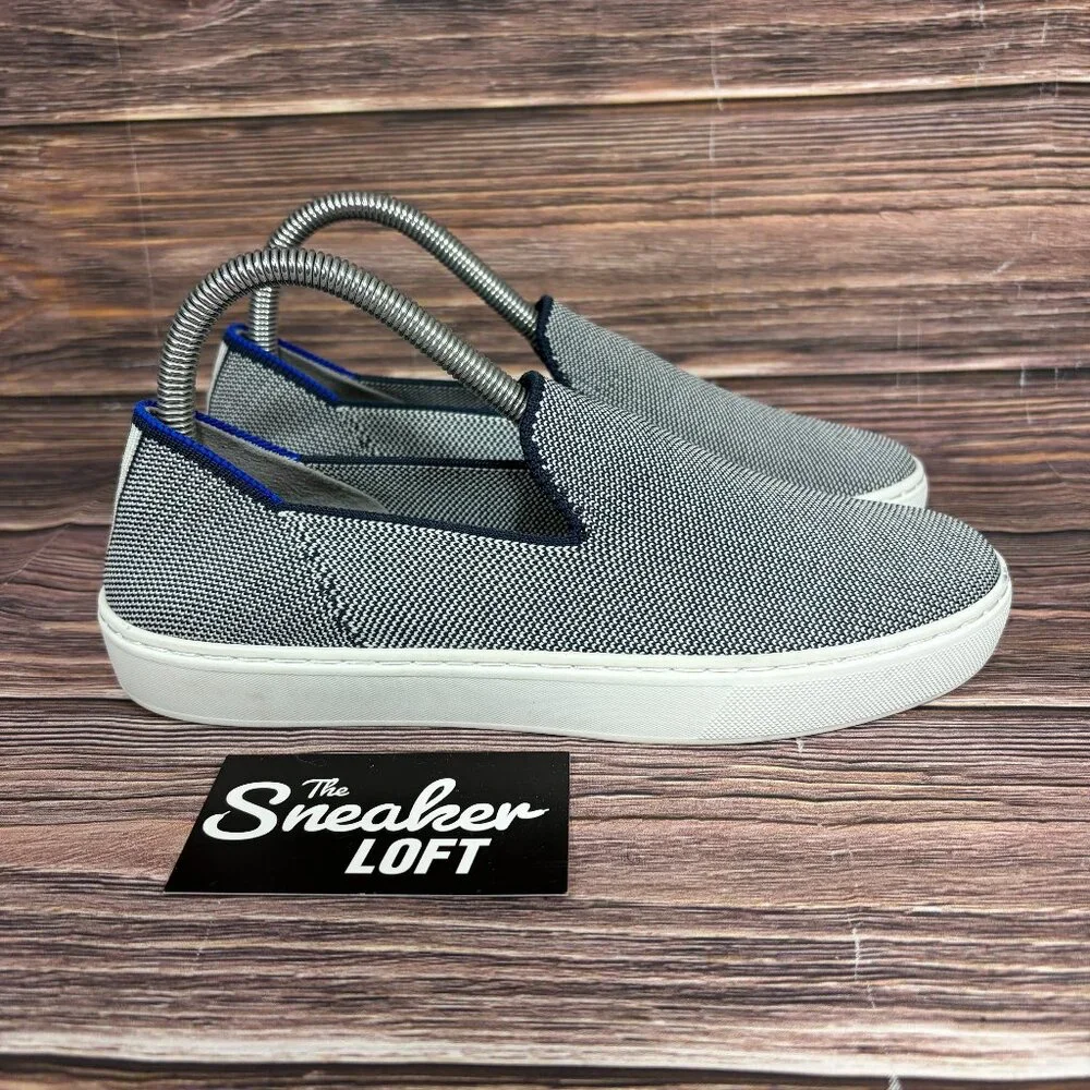 Rothy's‎ The Originial Slip On Sneakers Anchor Knit Fabric Women's Size 7.5